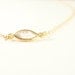 Cubic Ellipse 14K gold filled necklace-simple everyday jewelry