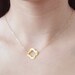 Clover 14K gold filled necklace-simple everyday jewelry