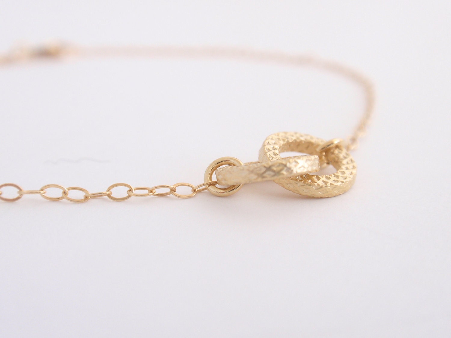 Tiny Infinity 14K gold filled bracelet-simple everyday jewelry