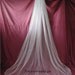 Ivory 1 Tier Cathedral Wedding Bridal Veil Satin Edge