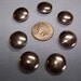 Vintage Shiny Silver Color Metal 3/4" Buttons, Set of 7 (no. 010)