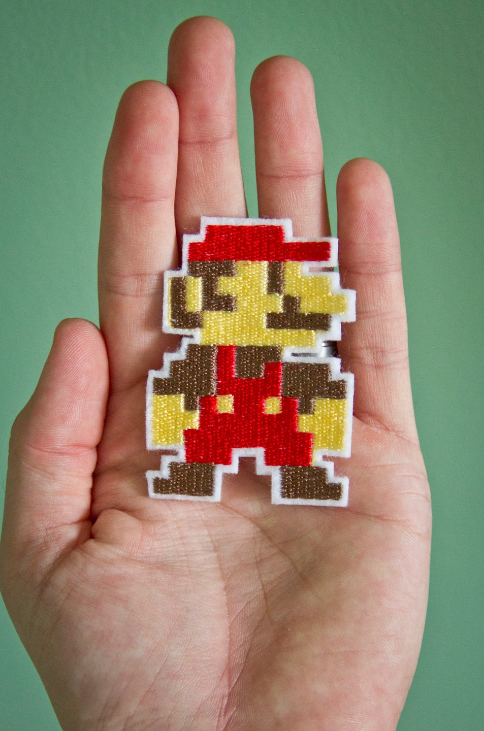 8 BIT MARIO-- Nintendo Throwback Embroidered Iron-on NES Patch