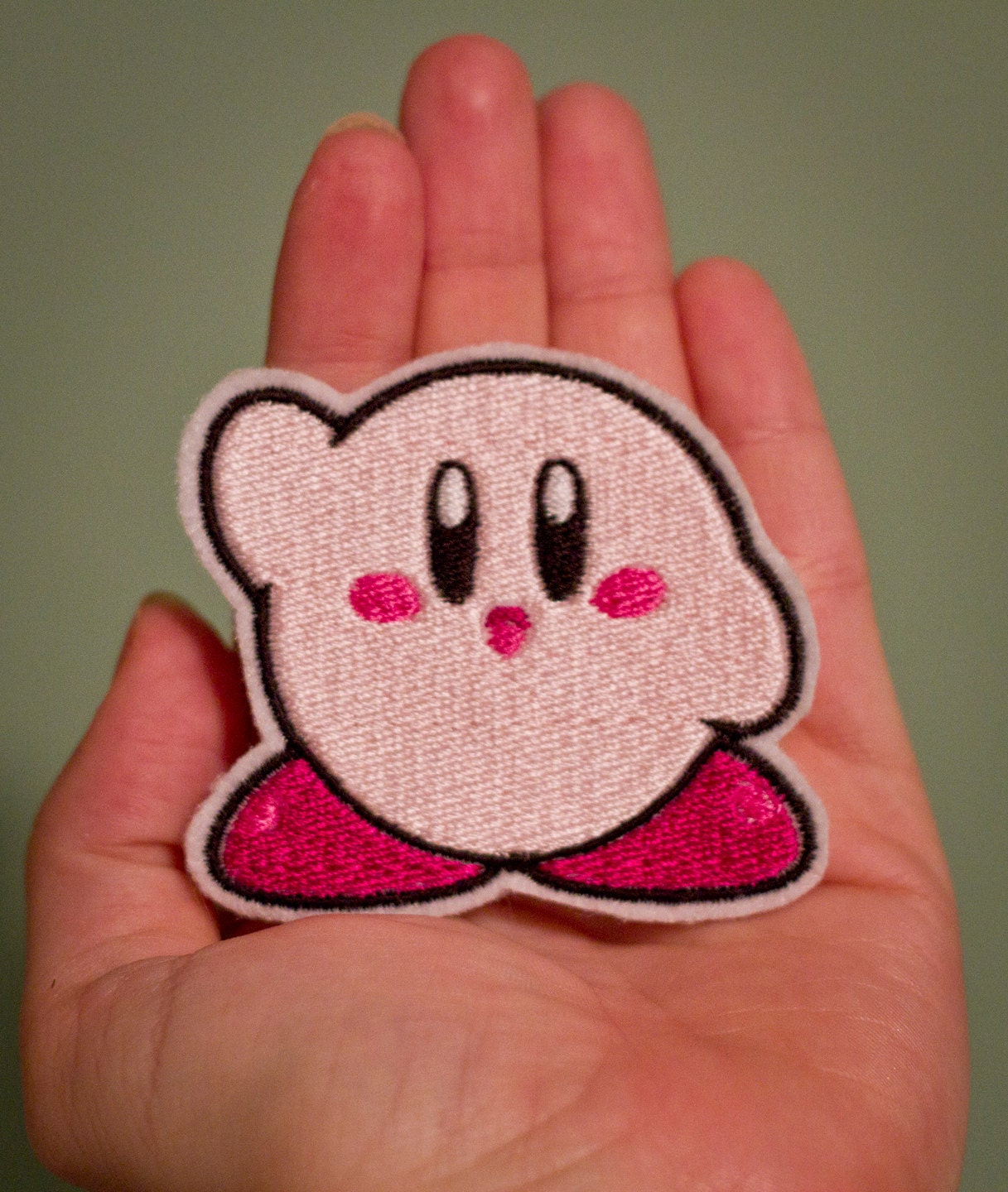 Kirby -- Iron-on Nintendo patch from Kirby NES game