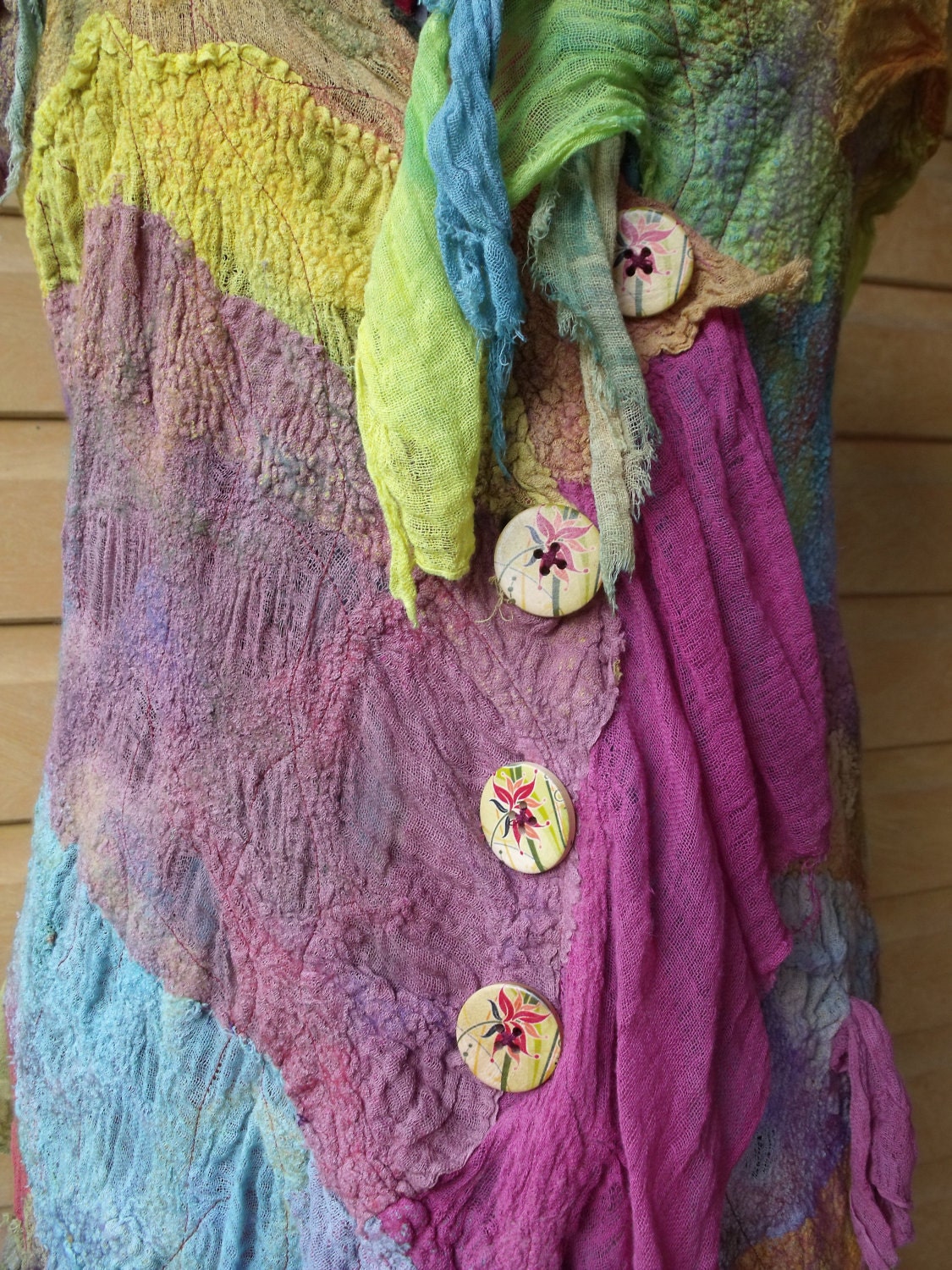 Felted organic dress