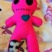 Vampire Candy - Plush Felt Hot Pink Zombie Doll