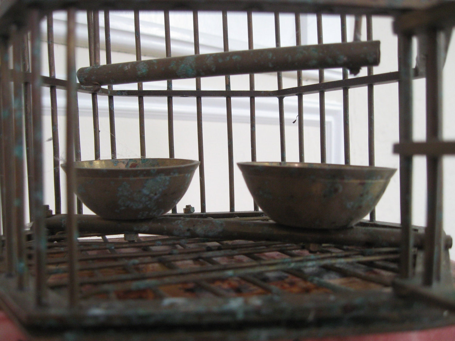 Vintage Brass Birdcage