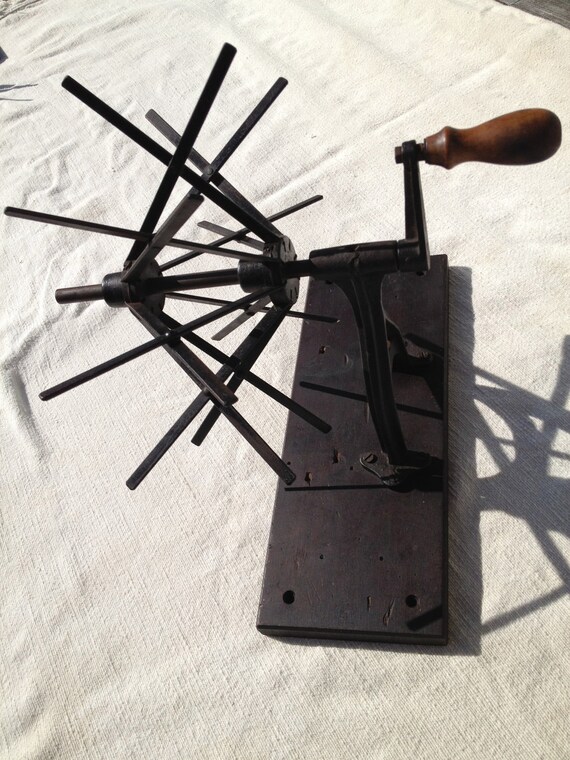 wire yarn swift spindle winder by crowsnestinc on Etsy