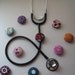 Stethoscope ID/Covered Button Clip
