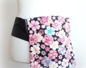 1980s Hip Bag, Waist Bag, Cherries Bag, Cotton Hip Bag