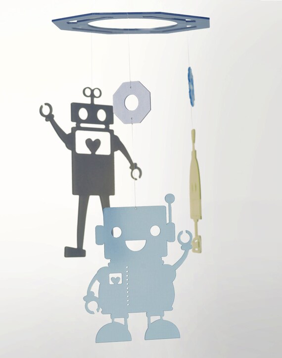 Robot Love Mobile in Recycled Eco Plastic