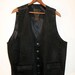 Mens "Dual Control" Suede Biker Vest XL