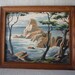 Framed landscape painting - Paint By Number, Midcentury Winter Scene,Sea "Early Autumn"