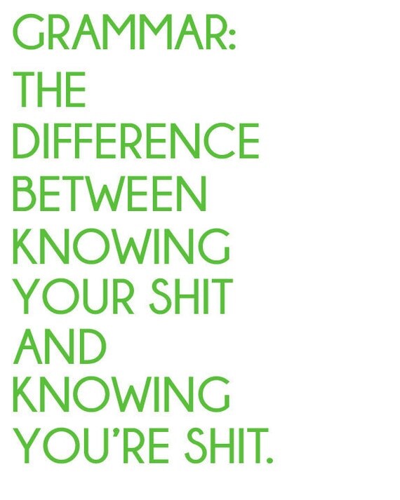 Grammar Poster - Multiple Colors