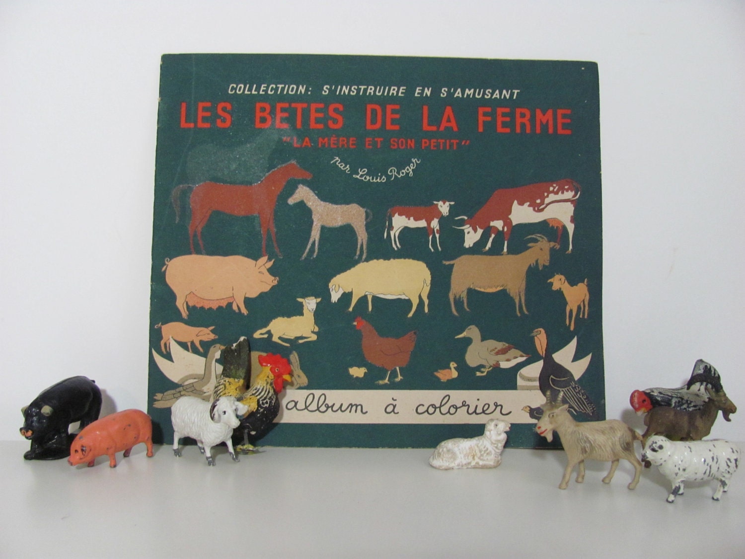 Antique French Childrens Coloring Book