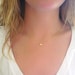 Tiny Star Necklace - Matte 14k Gold Plated Star Charm on Gold Delicate Chain w/ Mint Faceted Bead (also Silver tone available)