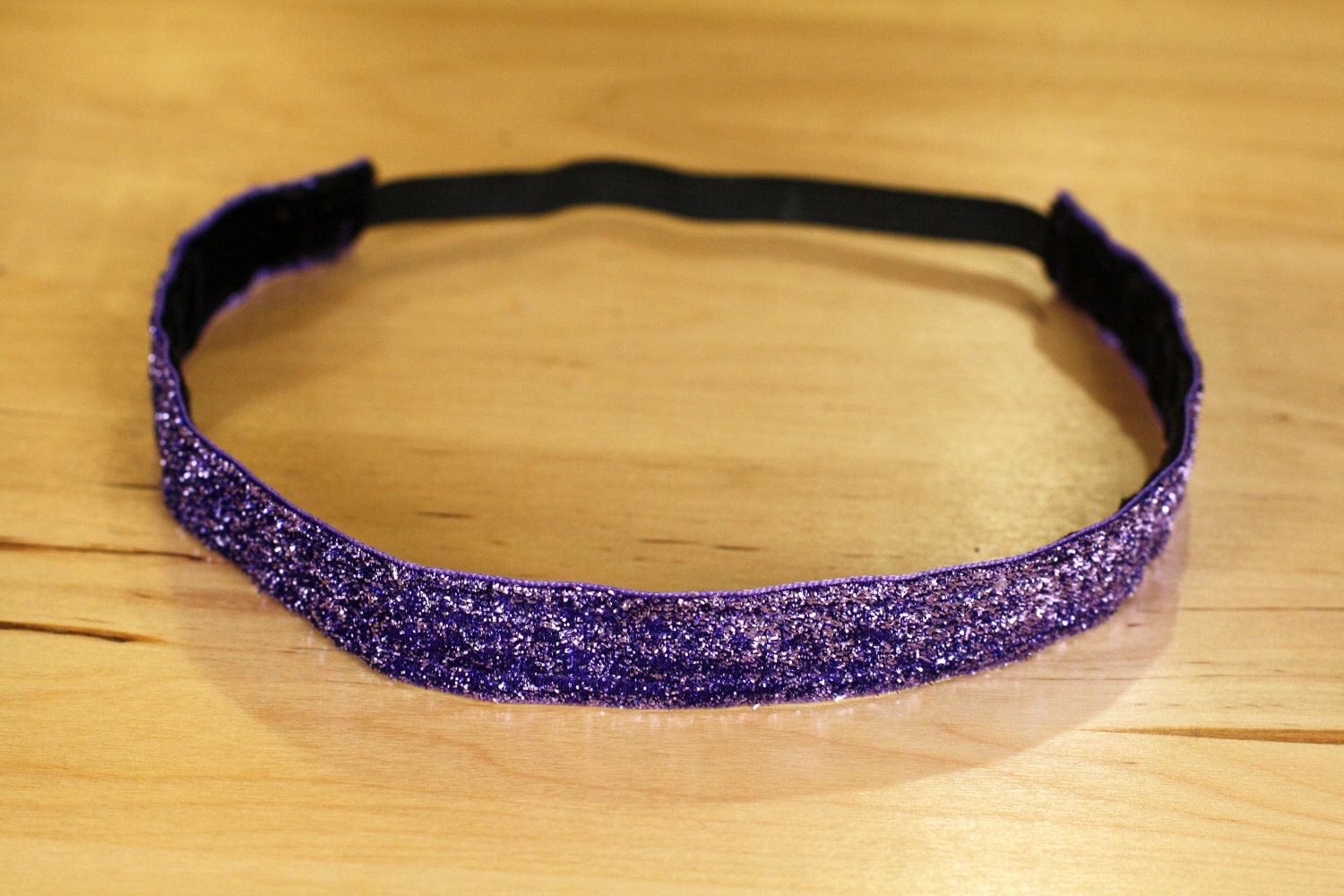 Purple Sparkle Non-Slip Headband - 3/4"