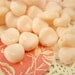 Palest Pink Glass Twist Coin Beads Vintage 8mm (10)