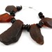 Natural Baltic Amber beads - 23 pcs freeform raw bead - cherry