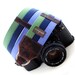 Sage, Navy & Sky Blue Webbing Designer DSLR Camera Strap with Quick Release Buckles