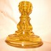 Depression glass candlestick Beautiful MINT condition