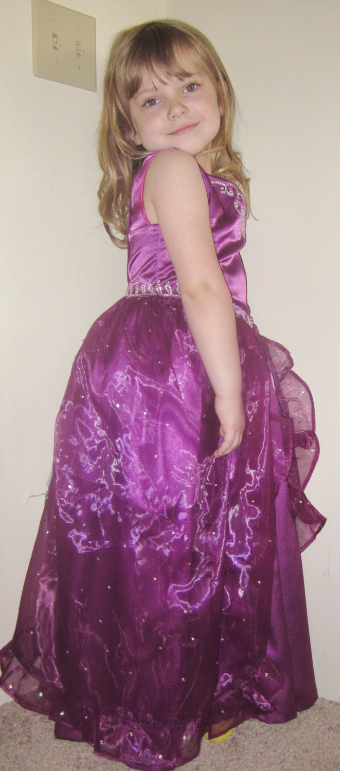 Custom Girls Formal Dress, Pageant Dress, Flower Girl Dress, Princess Dress, First Communion