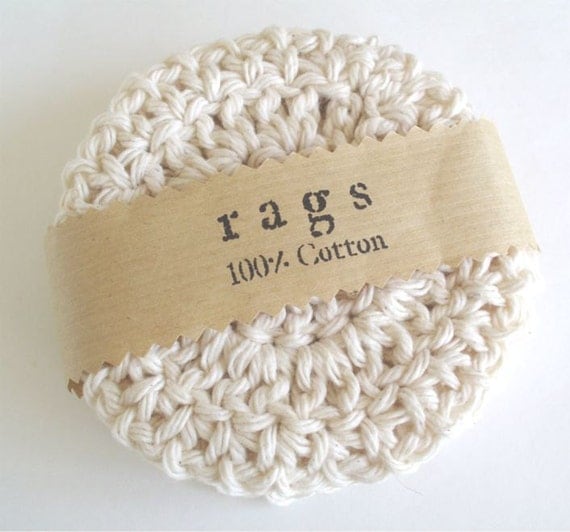 Crochet Coasters - All Cotton - Natural