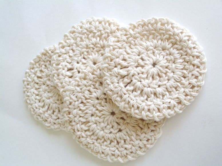 Crochet Coasters - All Cotton - Natural