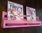 Girls Hanging Book Shelf in pastel pink