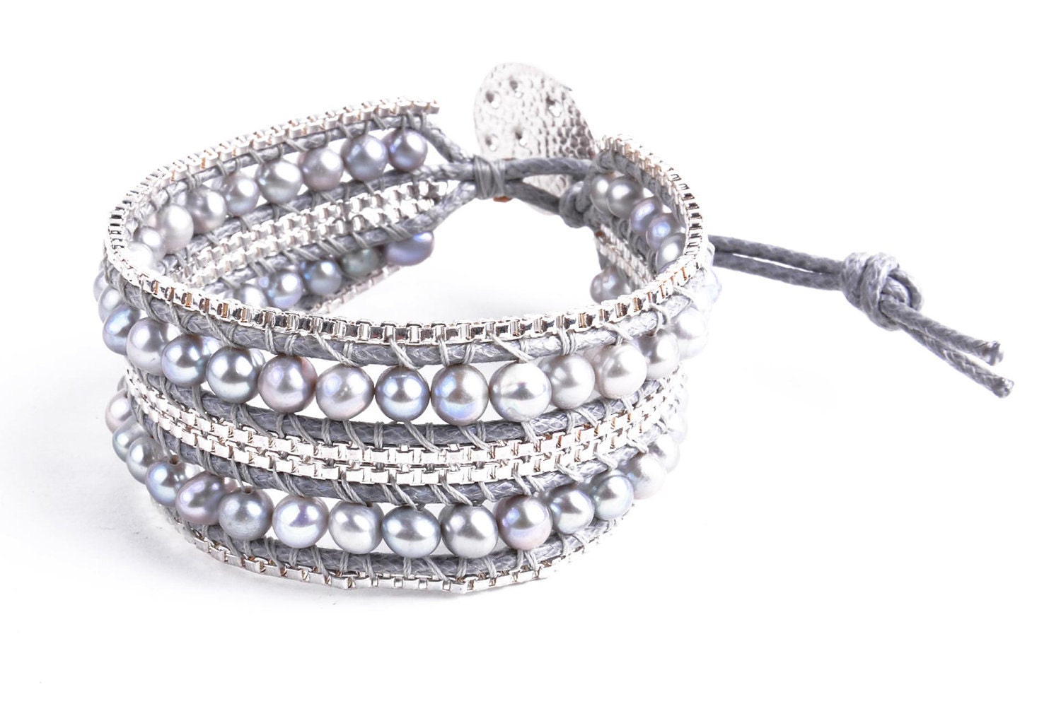 Pearl Metal Bands, Grey, Brown & White