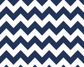 Navy Chevron - 1 yard - Riley Blake Designs - MEDIUM Chevron - Navy Blue -  Zig Zag - Quilting Weight