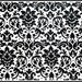 1 yard - Black White Damask - Quilters Weight fabric - 1 yd