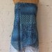 RESERVED vintage 1980s blue sequined skirt or shirt