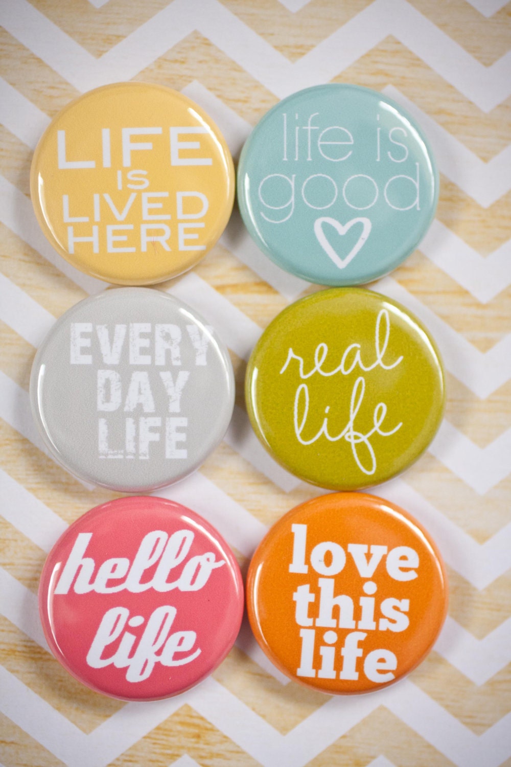Project Life Flair Buttons - This is Life flair - A week in the Life Flair