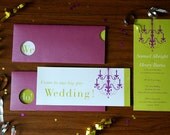 Unique Wedding Invitation - The Slider: Chandelier