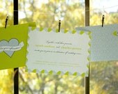 Unique Wedding Invitation - The Pocket: Hearts