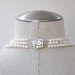 REBECCA Bridal Jewelry-- Swarovski Pearl Necklace Wedding-- Multi-Strand Swarovski Pearl and Swarovski Crystal Necklace