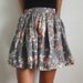 100% cotton high waisted floral skirt