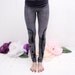 Pale blue grey symmetry- leggings