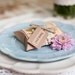 Wedding favour vintage rustic chic with chocolates