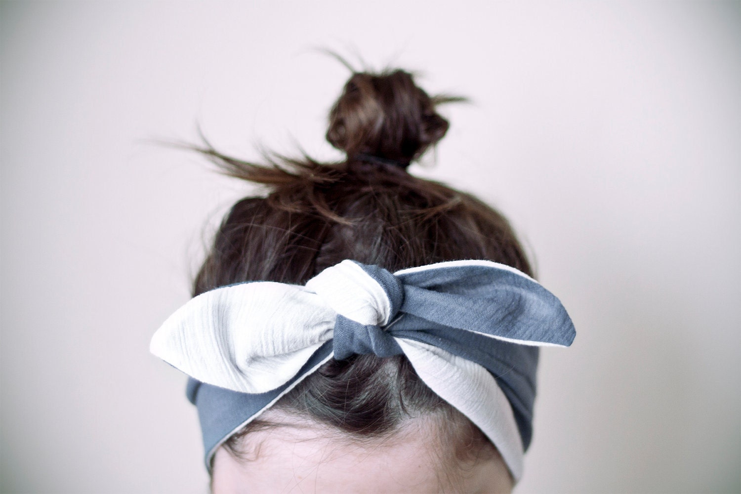 RESERVED for Celina McLeod (mistergh0st) indian headband, blue & white, reversible