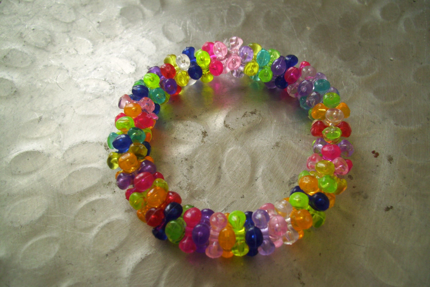 Shabby Chic Rainbow Bangle Elastic Bracelet Spring Gift Kawaii Bracelet LOH team