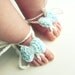 Baby Barefoot Sandals--Crochet baby sandals--Baby Bow sandals, crochet bow--CHOOSE YOUR COLORS