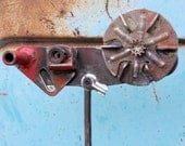 Fish Metal Sculpture "Fish on a Stick" Garden Art Yard Art Garden Stake Found Objects