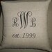 Monogram Pillow (AP216)
