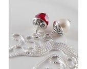 Personalized bridesmaids gift necklace. Custom stamped bridesmaid necklace. Personalised jewellery perfect for your maid of honor.