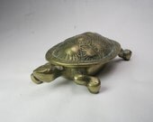 Brass Turtle Trinket Box - Free Shipping