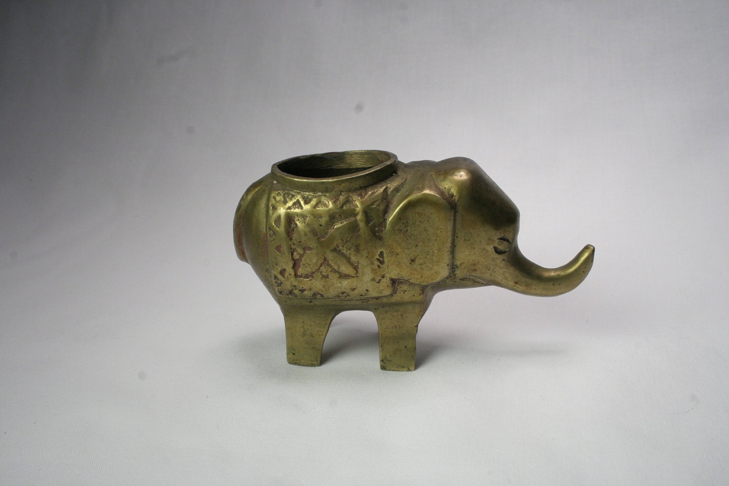 Small Brass Elephant- Free Shipping