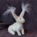 Tiny Pocket Angora Rabbit - Felted with Real Angora Fiber