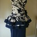 Navy & White Lillie Rubin Bustier