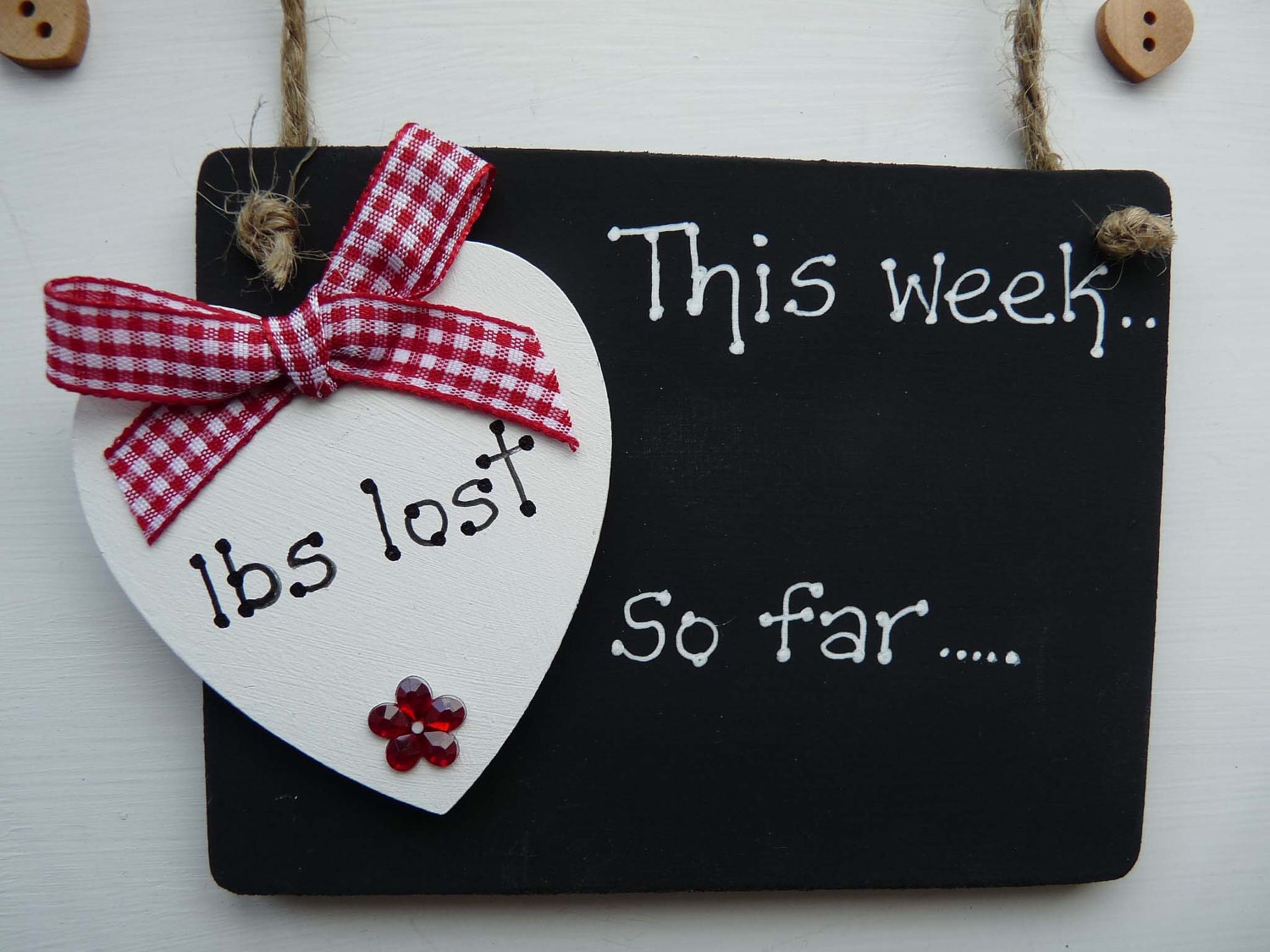 Weight Loss Diet Target Chalkboard Plaque/Sign Weightwatchers, Slimming World